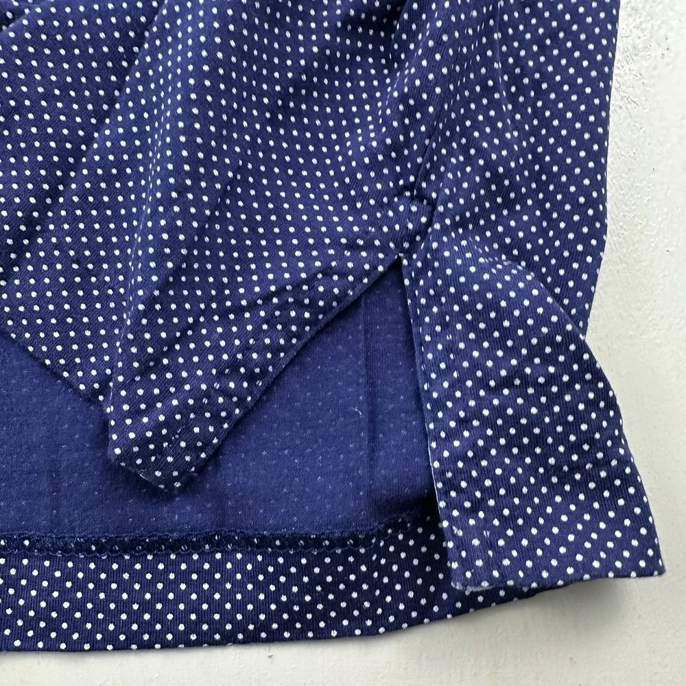 VTG Ralph Lauren Polo Golf Polka Dot Performance Shirt Men XL Blue Pima Cotton